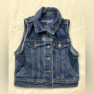 Cat & Jack Jean jacket vest.